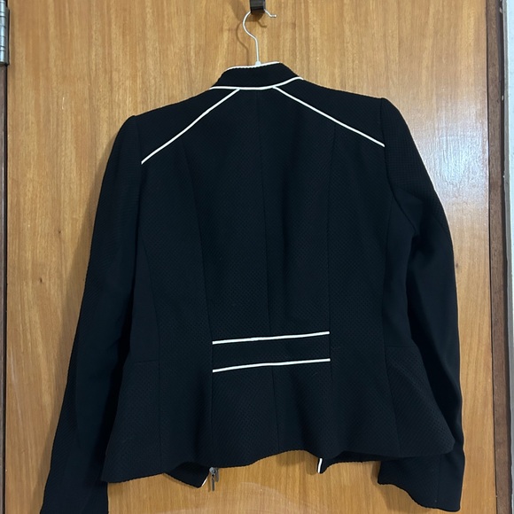 WHBM | Black Jacket with White Trim - Picture 3 of 3